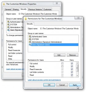 3 281x300 Creating a user locked folder in Windows 7